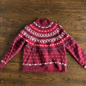 American Eagle Outfitters Maroon Turtleneck Sweater
